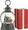Dog Snow Globe Lighted Christmas Decorations, Musical Snow Globe Lantern with Swirling Glitter, Red Truck Christmas Tree Holiday Party Gifts and Decorations, USB & Battery Operated